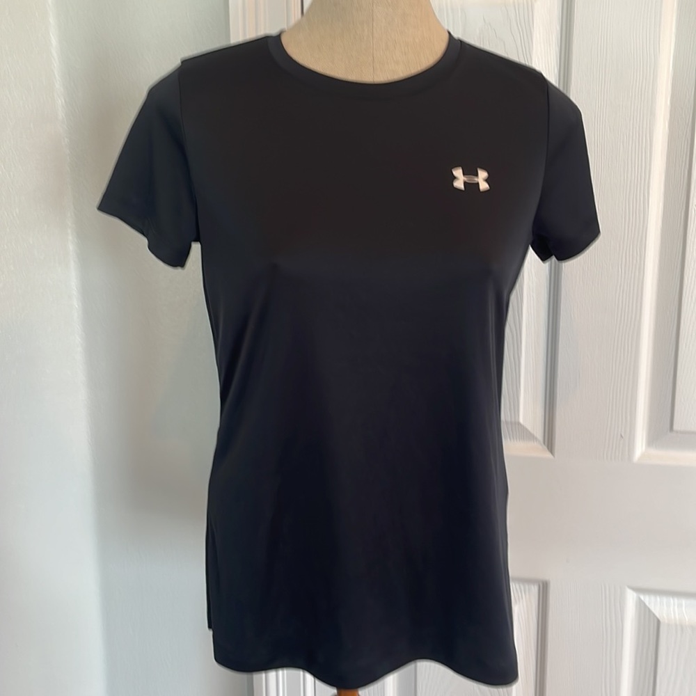 Under armour top heat gear loose black adult S